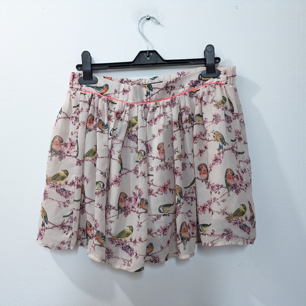 Barker By Ted Barker Pull On Skirt, Bird Print, Women's 10
